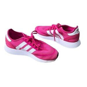 adidas Pink Cloudfoam Running Sneakers Size 4 Big Girl's